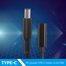 PD USB Type C Female to 7.4x5.0mm DC Jack Laptop Charger Adapter for DELL
