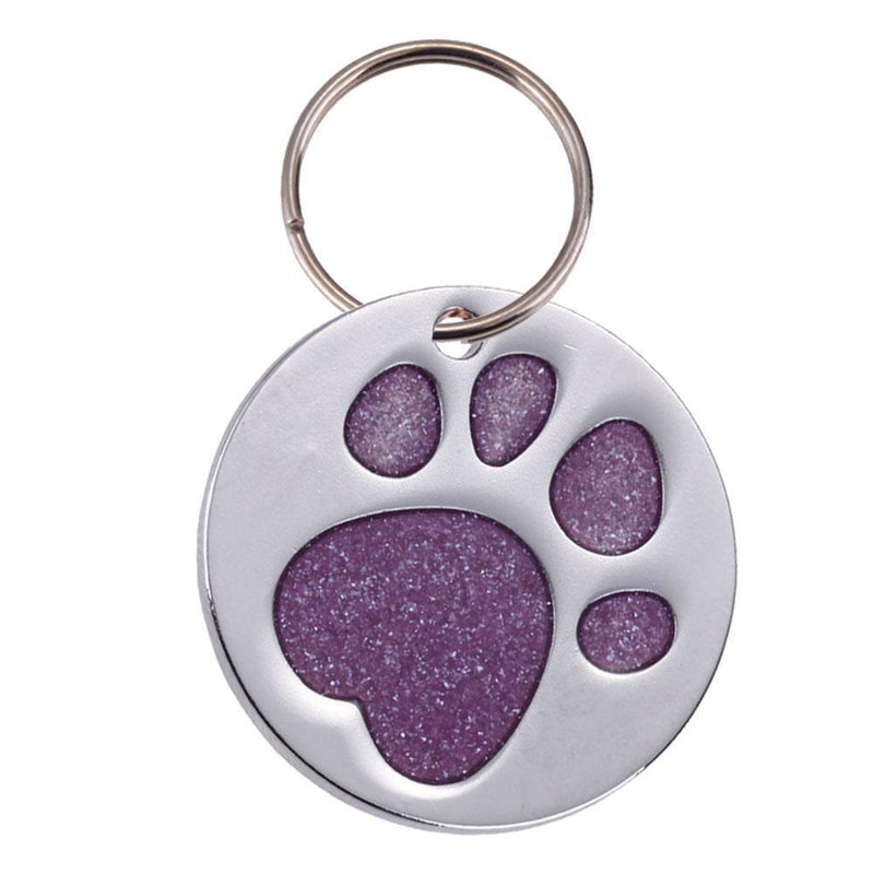 Pet Cat Dog ID Keywords Personalized Round Feet Shape Alloy Hun