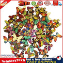 50pcs Wooden Butterfly Sewing Buttons DIY Knitting Clothes Decor (25x18mm) Newly