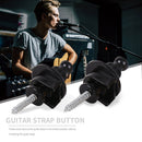 2pcs Bass Electric Guitar Strap Lock Button Anti-slip Belt Nails (Black) Newly