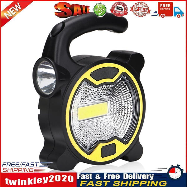COB LED High Power Work Light Portable Waterproof Camping Lamp (Yellow) Newly