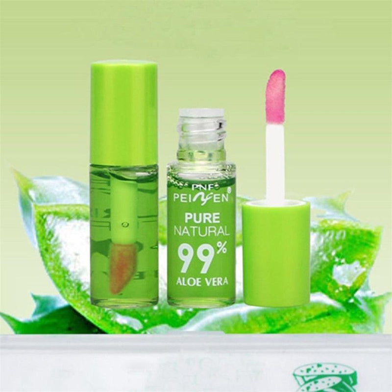 Waterproof Transparent Lip Tint Color Changing Aloe Lip Gloss Liquid Lipstick