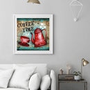 DIY Oil Paint by Numbers Coffee Time Hand Painted Acrylic Coloring Picture