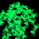 50Pcs Mini Luminous Spiders Scary Props Halloween Decoration Glow In The Dark