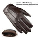 2pcs Leather Gloves Windproof Waterproof Mittens Touch Screen Full Finger G