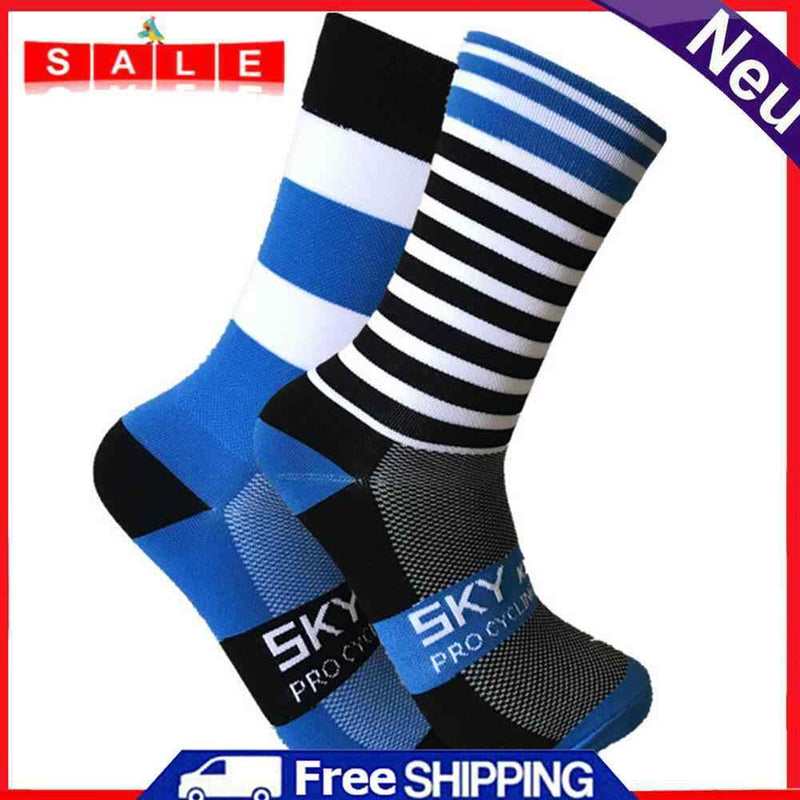 Unisex Running Stripe Long Socks Women Men Sport Soccer Cycling Breathable Socks