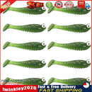 Fishing Lures 5.5cm T Tail Soft Bait Wobbler Swimbait (Dark Green 10pcs) Newly