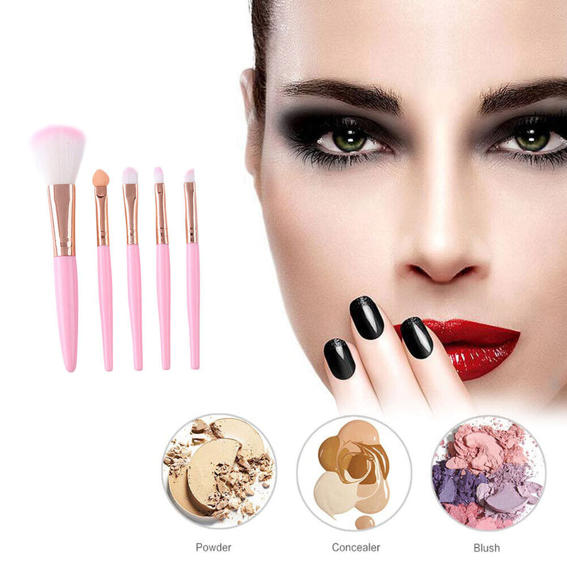 Eyeshadow Concealer Lip Cosmetic Brush Travel Makeup Brushes Sets for Women