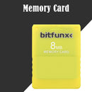 V1.966 Free McBoot 8MB Memory Cards for Sony PS2 Game Data Console (Yellow)