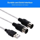 USB In-Out Interface Cables Adapter For Keyboard Electronic Music Drums N7K5