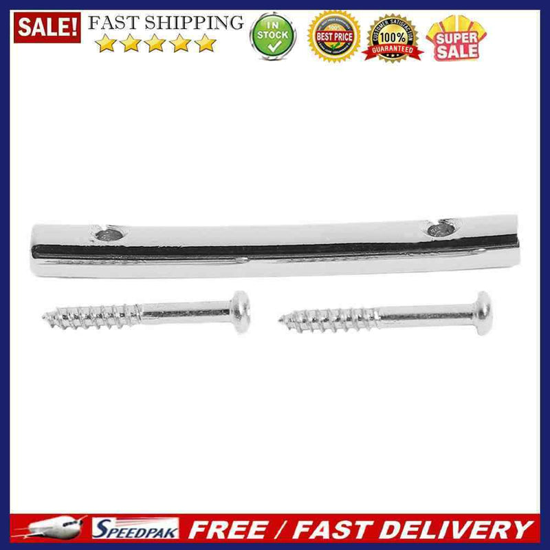 1 Set 45mm Iron Electric Guitar String Retainer Tension Bar with Mounting S