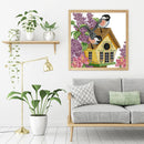 Partial Cross Stitch Birds House Embroidery Cotton Thread DIY Needleworks
