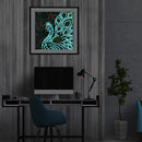 5D Special Shaped DIY Luminous Mosaic Kit Peafowl Rhinestone Diamond Painting