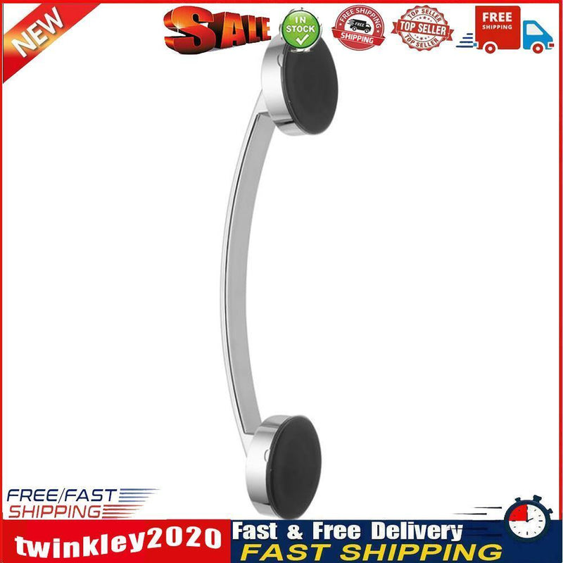 Bathroom Handrail Suction Cup Glass Door Handle Sucker Hand Grip(Silvery) Newly