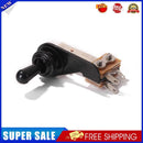 3 Way Toggle Switch Metal Dial L Type Rocker for LP Electric Guitar (Black)