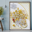 5D DIY Part Special Drill Diamond Painting Kit Christmas 7 Colors (KA256) Newly