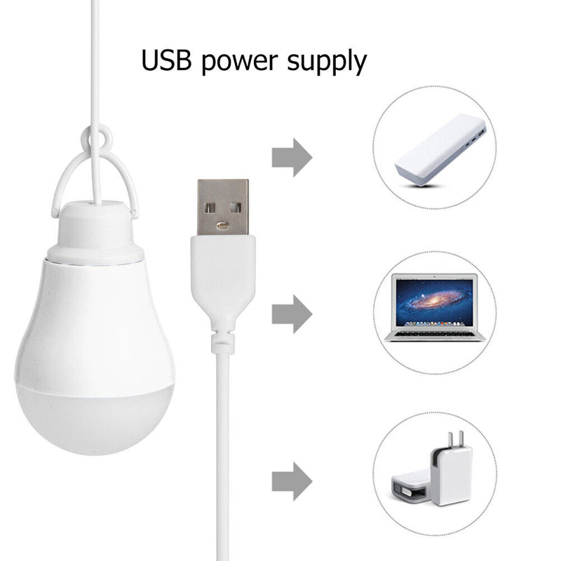 LED Energy Saving Bulb LED Portable USB Outdoor Emergency Lighting for Campin