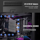 90 Degree Angled Converter Motherboard ATX Power Supply 24Pin Connector Adapter