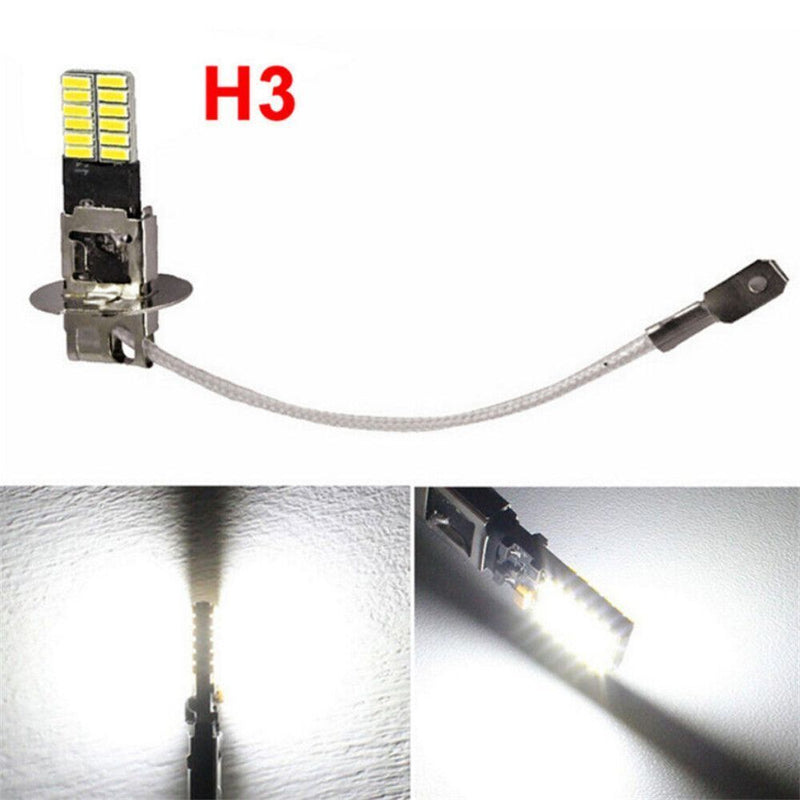 Hi/Low Kit Beam LED H3 Turn Signals DRL Headlight Driving Bulb Car Fog Light