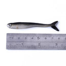 Silicone Gear 8cm/2g Worms Fish Lure Jig Head Maggot Fishing Bait Soft Shrimp