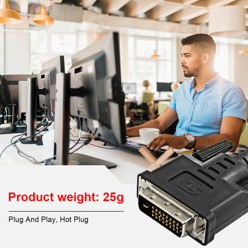DVI EDID Dummy Plug 1920 x 1080P 60Hz Display Emulator Headless Display Adapter