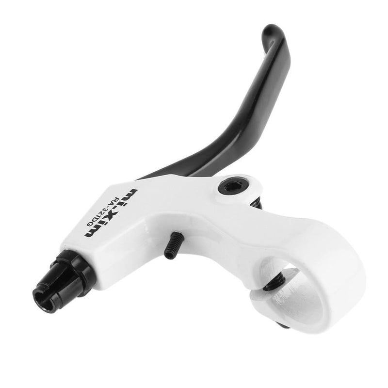 1 Pair Aluminum Bicycle Brake Levers Mountain Bike Brake Handles(White) Newly