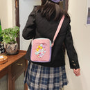 Women Fashion Transparent Love Crossbody Bag Solid Color Small Shoulder Bags
