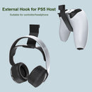 2x Headset Stand Controller Holder Gamepad Hook Hanger for PlayStation 5 Co