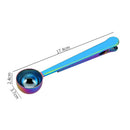 Multifunction Kitchen Measuring Spoon Seal Clip Coffee Spoon (Multicolor) Newly