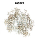 100x Hollow Pentagram Shape Wood Chips Wedding DIY Handmade Cutout Craft Slic