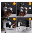 Brass Bidet Shower Head Diverter Valve Faucet Tap T-Adapter Z1Y4 H4D6 S2Z0 M9D6