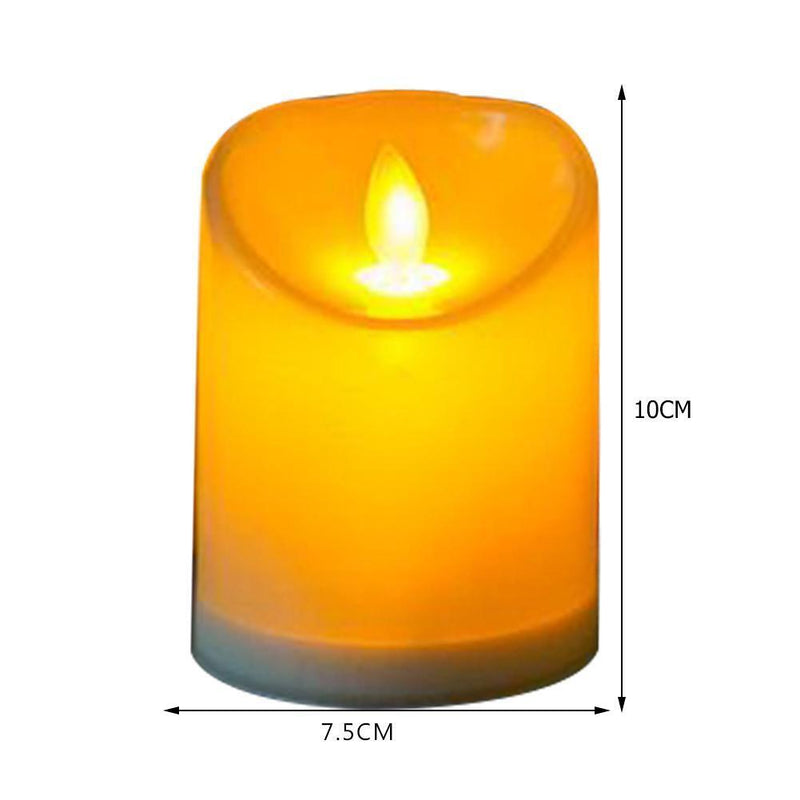 Flameless LED Candle Light Flickering Wedding Home Party Decor (7.5x10cm)