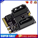 M.2 A + E Key NGFF to 2 Ports SATA3.0 Adapter Cards for SSD PC Computer