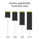 USB 3.1 Dual-Bay SSD Docking Station M.2 SATA NVME Solid State Drive PC Rea