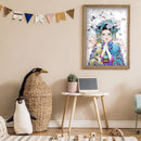 Diamond Painting 5D Full Round Drill Mosaic DIY Geisha Woman Kit for Wall Decor