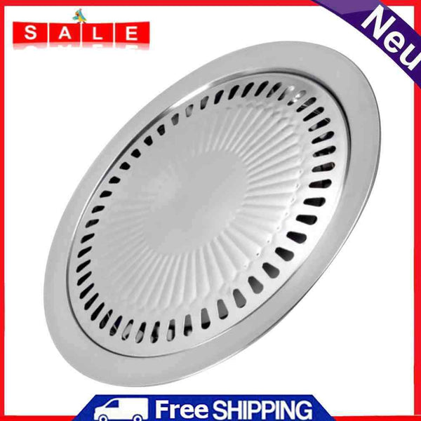 Barbecue Grill Pan Non-Stick Smokeless Gas Stove Plate Household Roasting Gadget