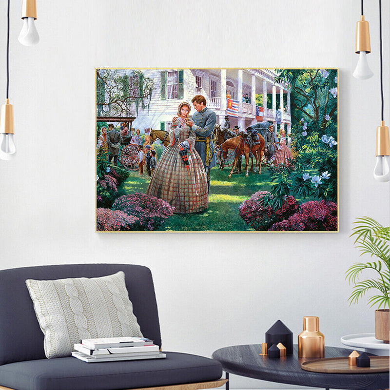 Family Gathering 50x40cm Oil Paint By Numbers DIY Painting M734