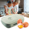 Drawer Egg Storage Box Refrigerator Fresh Keeping Egg Dumpling Tray (Green)