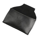 Black Faux Leather Chalk Holder Pouch with Clip Pool Billiards Snooker Cue