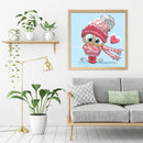 DIY Full Round Diamond Painting Cute Cartoon Animal Picture Rhinestone Mosaic