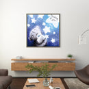 Handmade Blue Bear 5D DIY Full Round Drill Drawing Kit Artwork Diamond Painting