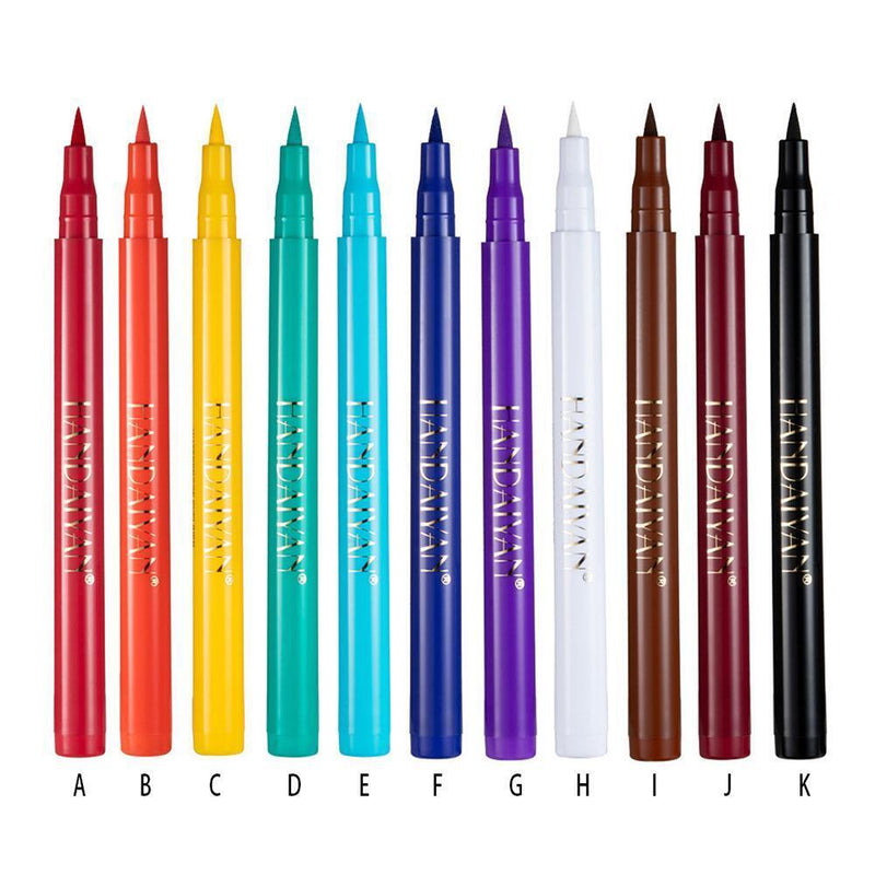 Neon Liquid Eyeliner Pencil Waterproof Color Eye Liner Women Makeup (11)
