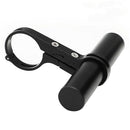 Bike Handlebar Extender Aluminum Alloy Bicycle Bracket Light Holder (Black)