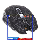 Wireless Mechanical Mouse 2.4GHz RGB Luminous Ergonomic Mice Gaming Mouse