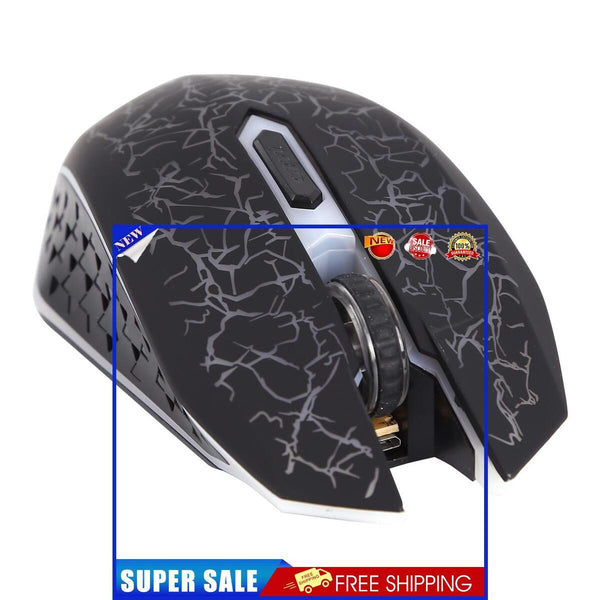 Wireless Mechanical Mouse 2.4GHz RGB Luminous Ergonomic Mice Gaming Mouse