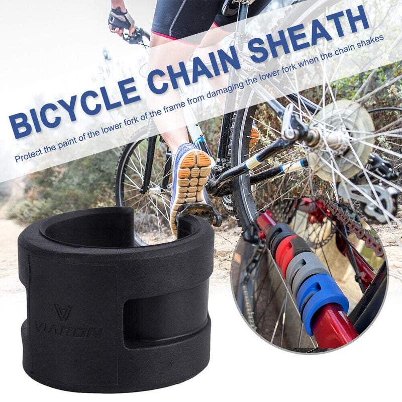 4pcs Bicycle Chainstay Frame Protector Mountain Bike Chain Guards (Black)