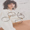 Wedding Engagement Hollow triangle Simplicity Jewelry Open Ring Joint Ring Ring
