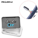 RISK MTB Road Bike Valve Cap Set Dustproof Tire Valve Cover (Black FV+Tool)