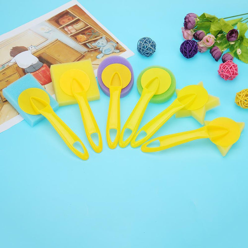 Hillrong -6pcs/Set Geometric Sponsors Bristle Seal Signs Bristle Kid Gra