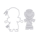 Snowvirtuos Cartoon Boy Metal Cutting Tools Stencil DIY Scrapbook Paper Cart